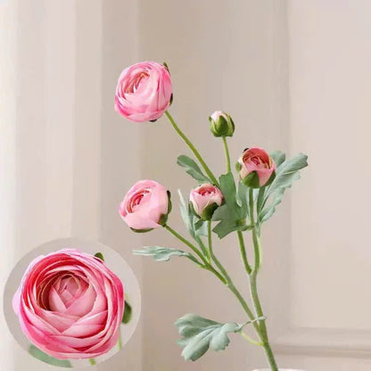 Premium Silk Ranunculus Flower Stem| EternalBloom