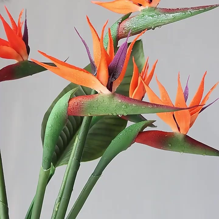 Real-Touch Artificial Bird of Paradise Flower | EternalBloom
