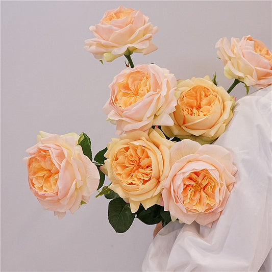 Jumbo Real-Touch Moist-Coated Juliet Rose Silk Stem