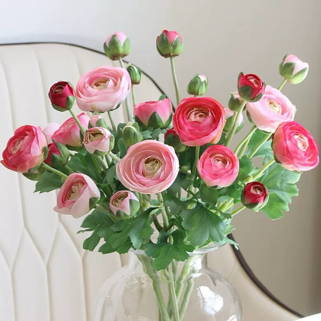 Premium Silk Ranunculus Flower Stem| EternalBloom
