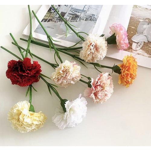Premium Silk Carnation Single Stem