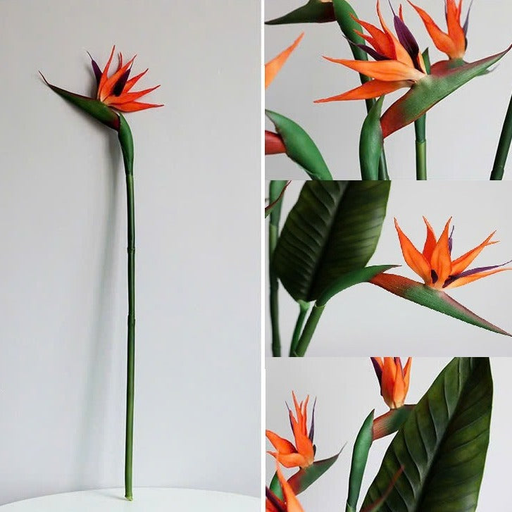 Real-Touch Artificial Bird of Paradise Flower | EternalBloom