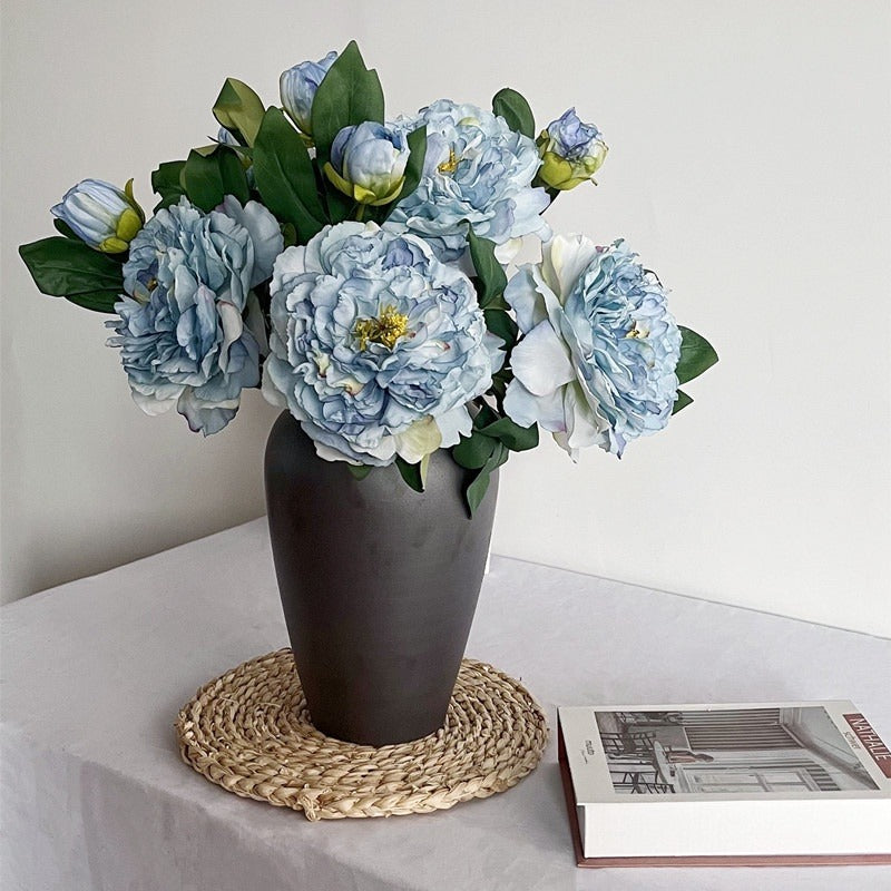 Jumbo 28-Layer Silk Peony Branch with Bud