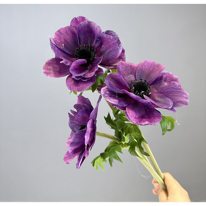 Lifelike Silk Anemone Flower Stem | EternalBloom