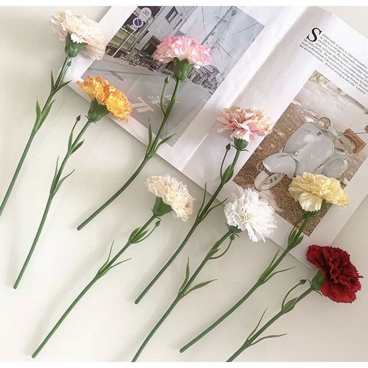 Premium Silk Carnation Single Stem