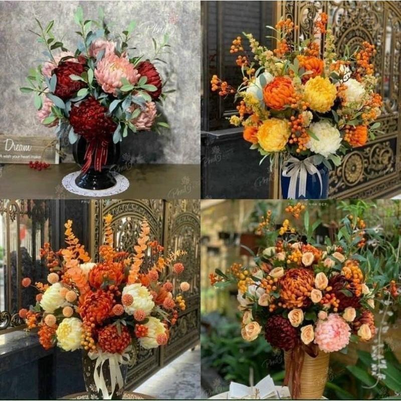 Giant Silk Chrysanthemum Flower Stem  | EternalBloom