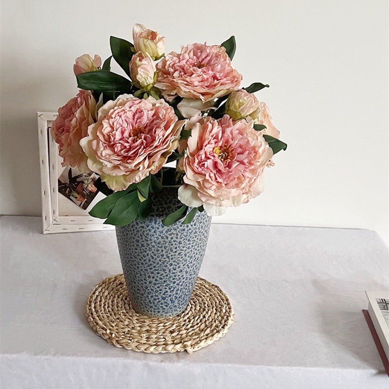 Jumbo 28-Layer Silk Peony Branch with Bud