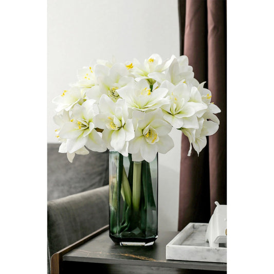 Lifelike Amaryllis Lily Silk Flower Stems in Various Colors | EternalBloom