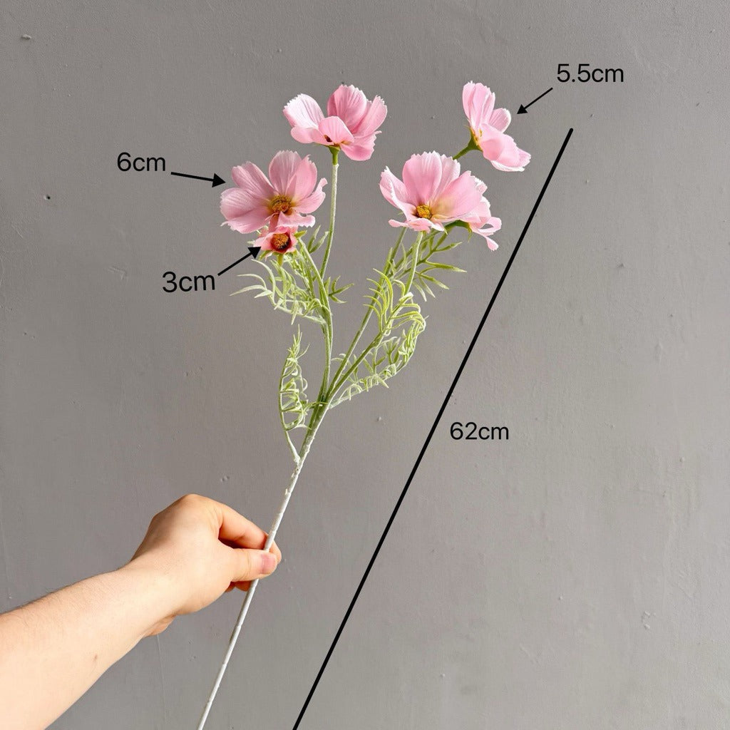 Lifelike Cosmos Silk Flower Stem | EternalBloom