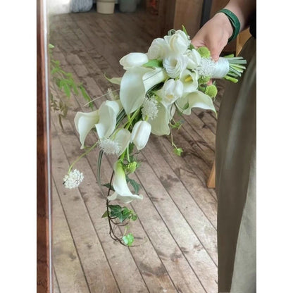 EternalBloom Elegant Faux Bridal Bouquets | High-End Custom Handmade Wedding Flowers for Brides & Bridesmaids
