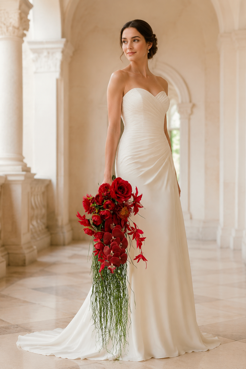Premium Burgundy & Dark Red Bridal Bouquet Collection | Luxury Handmade Silk Rose Wedding Flowers (Multi-Style Deep Red Series)- Part 2
