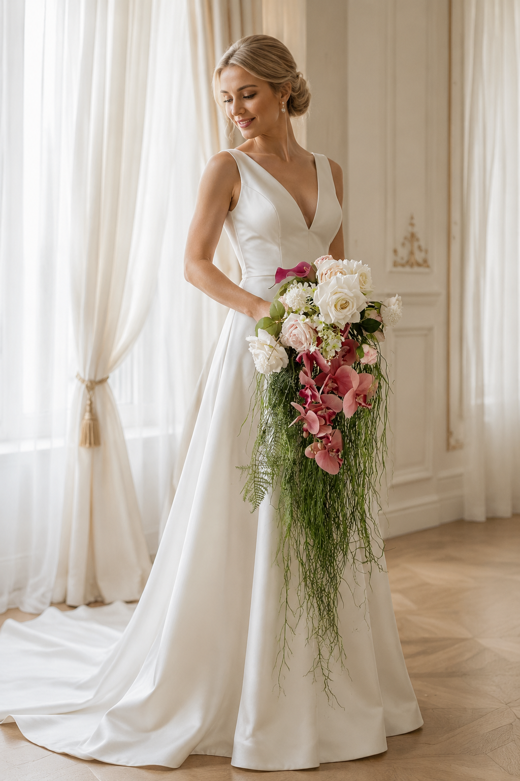 Premium Burgundy & Dark Red Bridal Bouquet Collection | Luxury Handmade Silk Rose Wedding Flowers (Multi-Style Deep Red Series)- Part 2