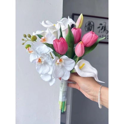 EternalBloom Elegant Faux Bridal Bouquets | High-End Custom Handmade Wedding Flowers for Brides & Bridesmaids
