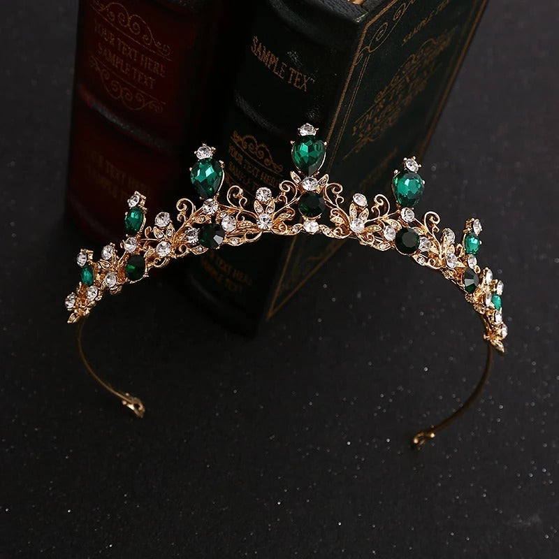 Exquisite Alloy & Rhinestone Bridal Tiara Crown