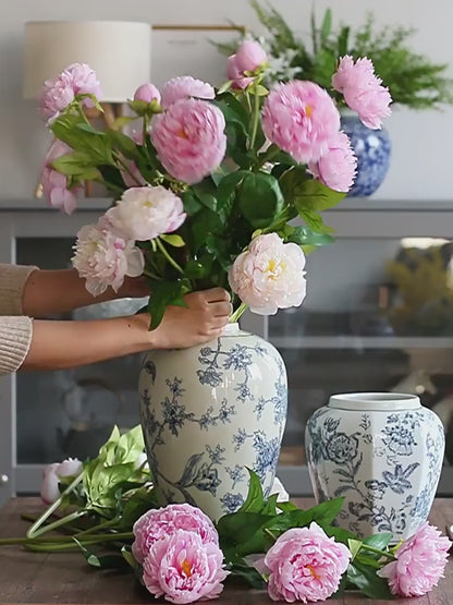 Lifelike Double Peony Silk Flower Stem | EternalBloom