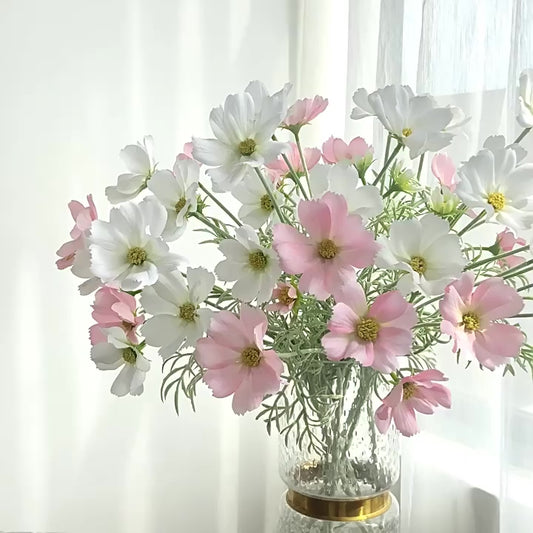 Lifelike Cosmos Silk Flower Stem | EternalBloom