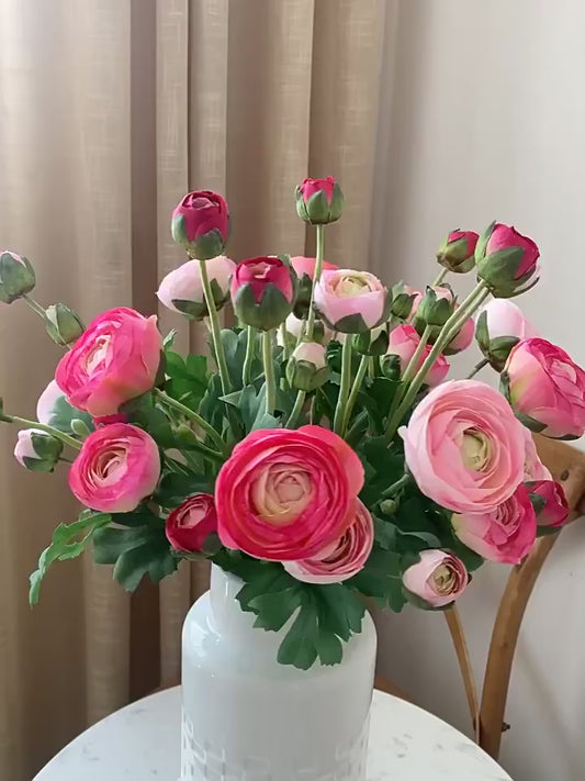 Premium Silk Ranunculus Flower Stem| EternalBloom