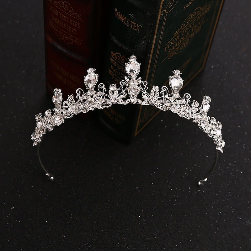 Exquisite Alloy & Rhinestone Bridal Tiara Crown