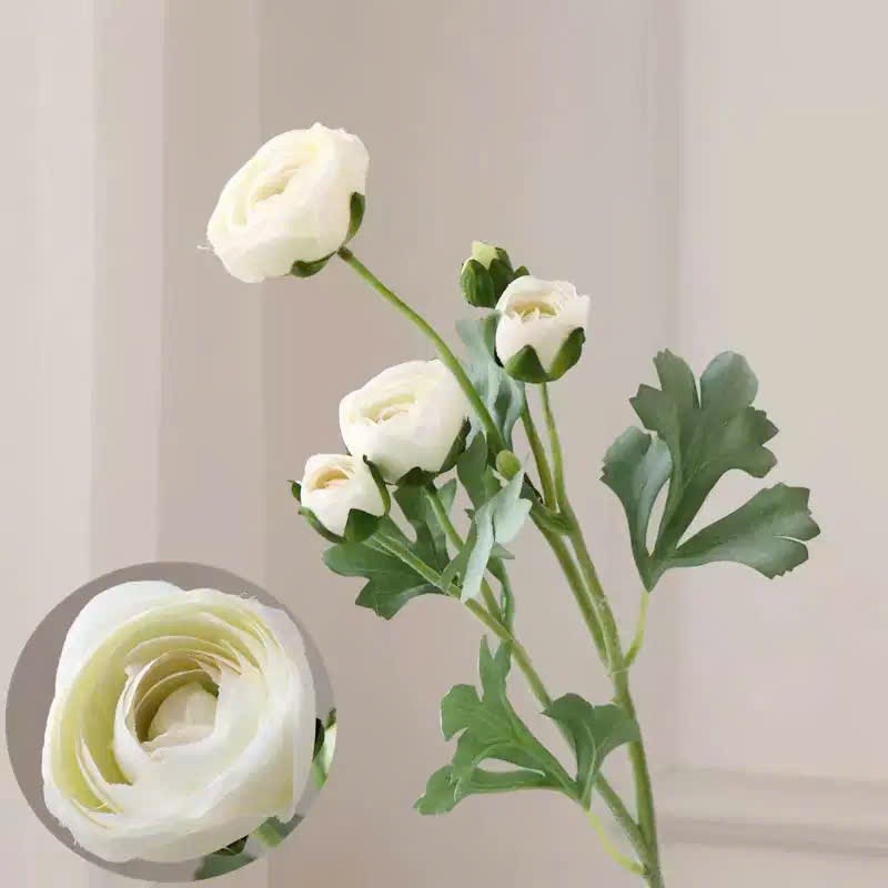 Premium Silk Ranunculus Flower Stem| EternalBloom