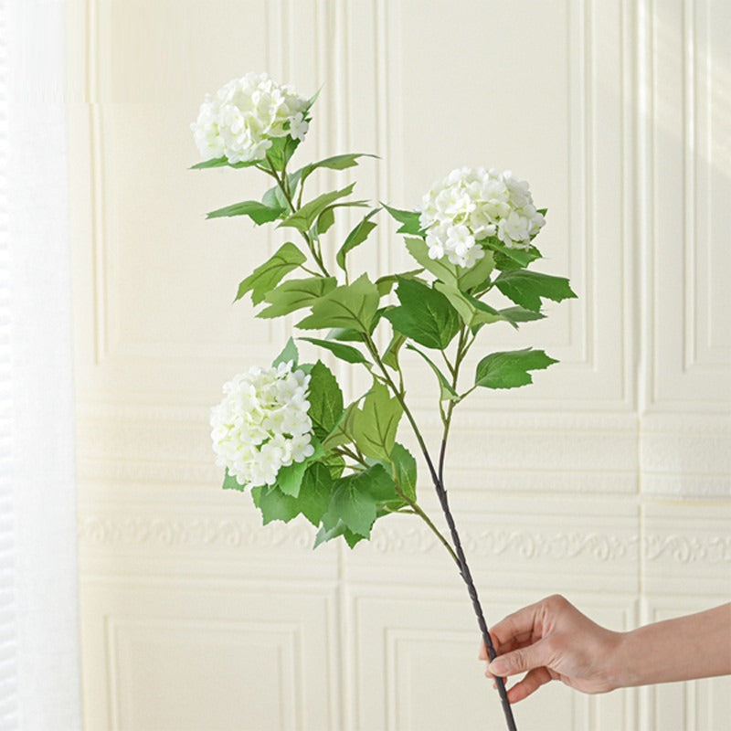 Real-Touch 3-Head Silk Hydrangea Flower Spray