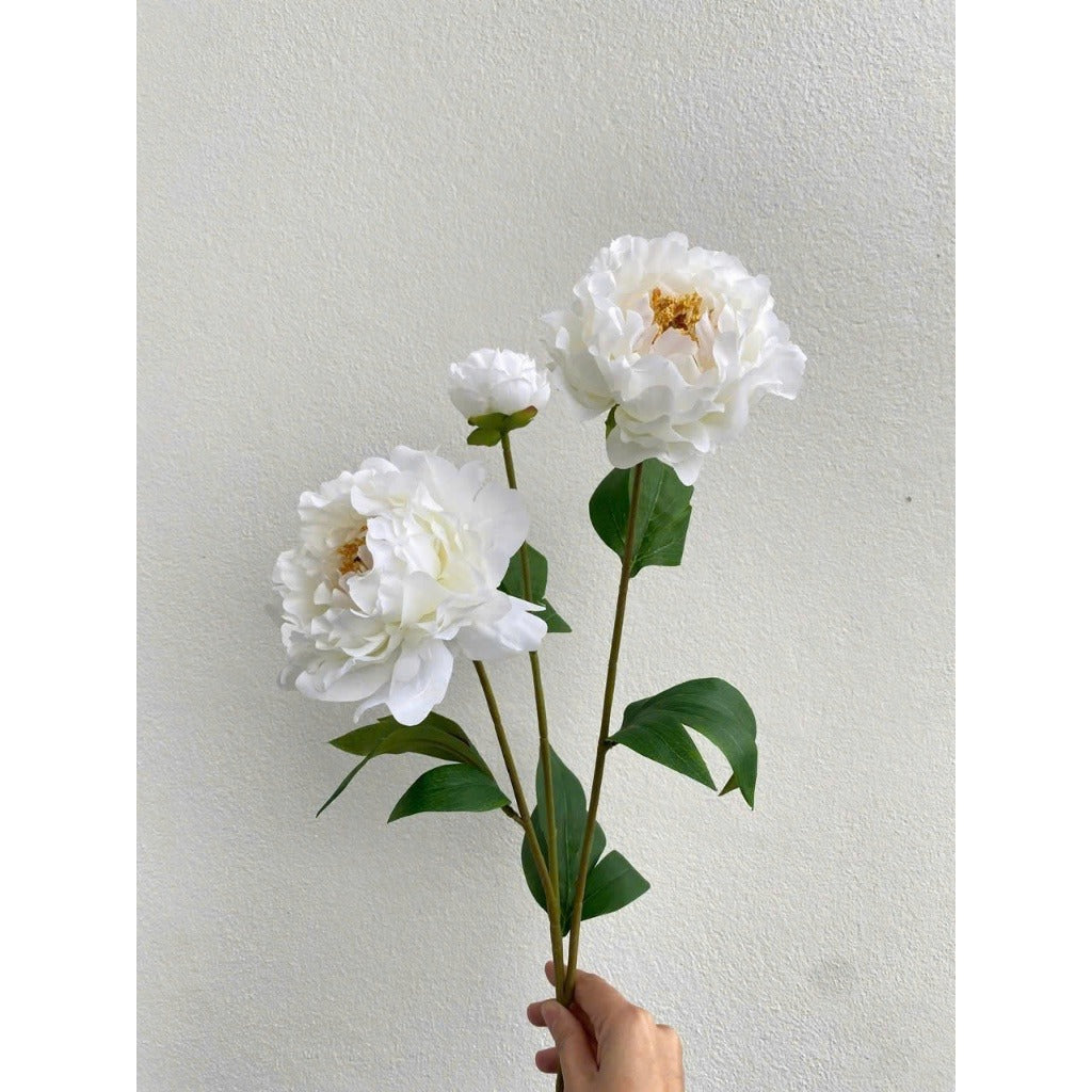 Lifelike Double Peony Silk Flower Stem | EternalBloom